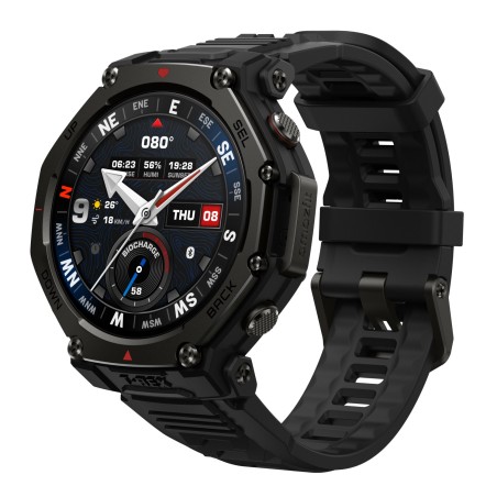 Amazfit T-rex 3 Pro 3,35 cm (1.32") AMOLED 44 mm Numérique 466 x 466 pixels Écran tactile Noir Wifi GPS (satellite)