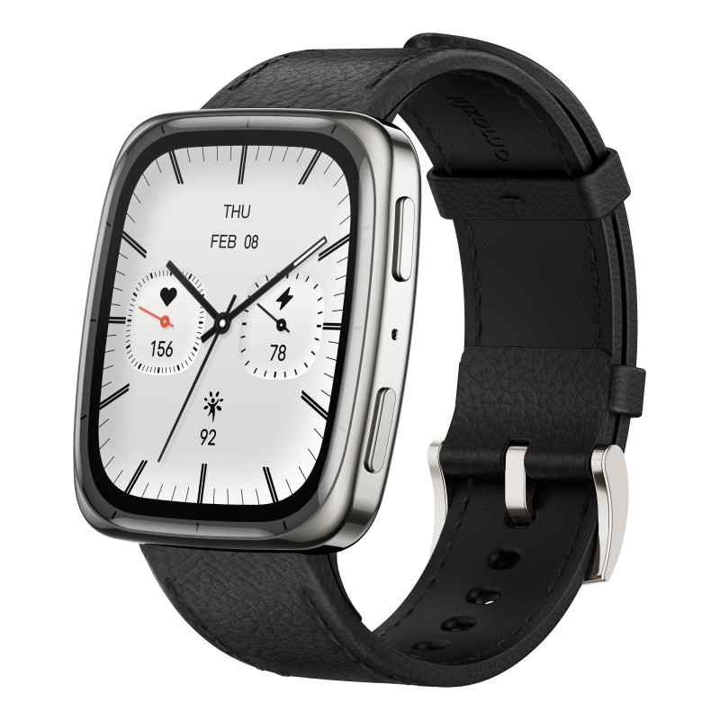 Amazfit Active 2 4,45 cm (1.75") AMOLED Digital 390 x 450 Pixel Touchscreen Edelstahl