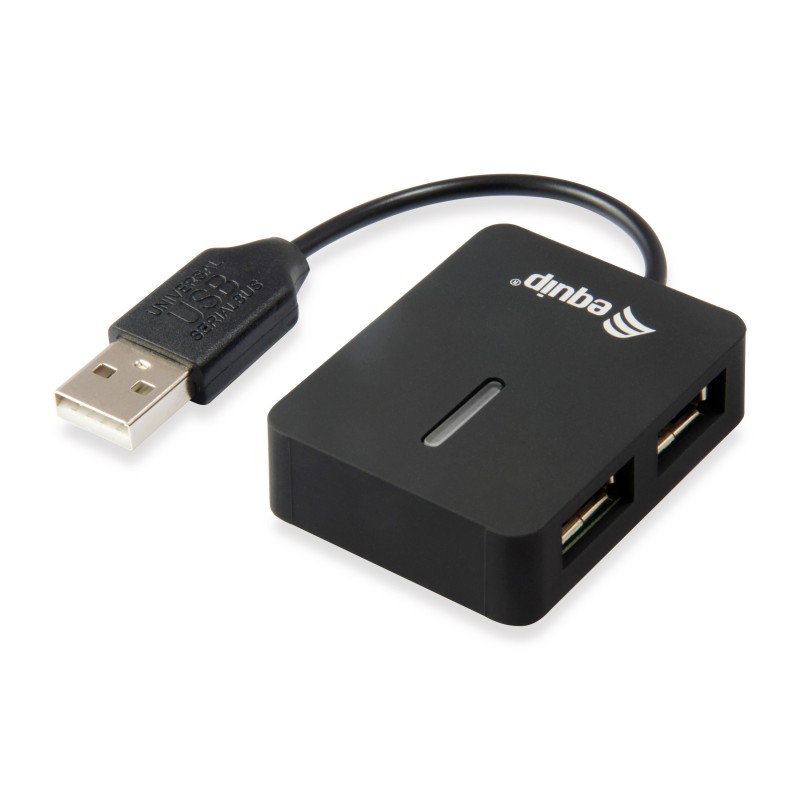 Equip 128952 hub & concentrateur USB 2.0 480 Mbit s Noir