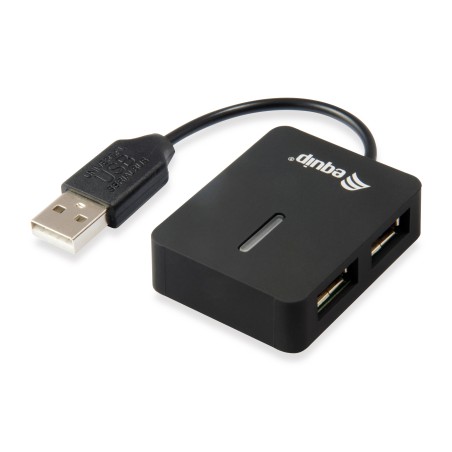 Equip 128952 hub de interfaz USB 2.0 480 Mbit s Negro