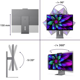 Philips Brilliance 27E3U7903 00 Monitor PC 68,6 cm (27") 5120 x 2880 Pixel 5K Ultra HD LCD Grigio