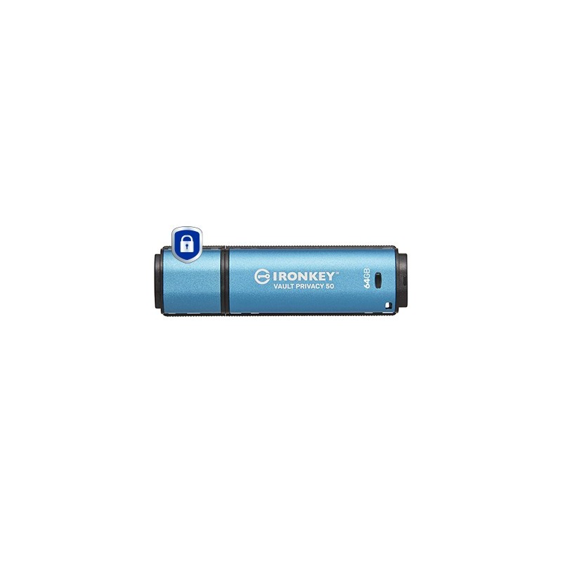 Kingston Technology IronKey 64GB Vault Privacy 50 AES-256 verschlüsselter, FIPS 197