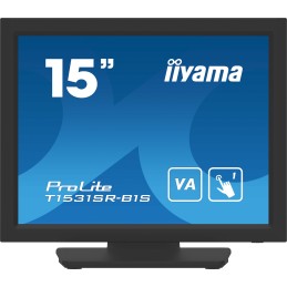 iiyama T1531SR-B1S écran plat de PC 38,1 cm (15") 1024 x 768 pixels XGA LCD Écran tactile Noir