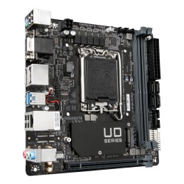 GIGABYTE H610I DDR4 Carte mère - Compatible avec processeurs Intel Core 14th CPUs, 4+1+1 Hybrid Digital VRM, up to 3200MHz