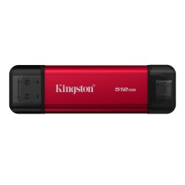 Kingston Technology Dual Portable 512 GB USB Type-A   USB Type-C 3.2 Gen 2 (3.1 Gen 2) Black, Red