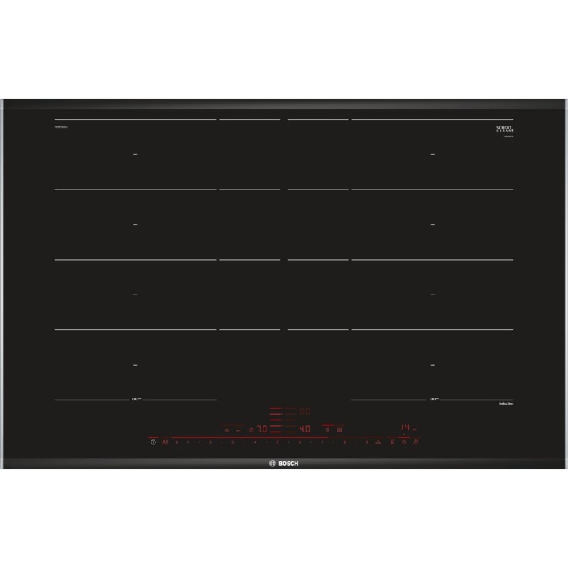 Bosch Serie 8 PXY875DC1E piano cottura Nero Da incasso 81 cm Piano cottura a induzione 4 Fornello(i)