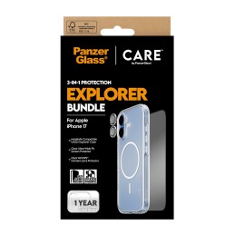 PanzerGlass ® | CARE by ® 3-in-1 Flagship Explorer Bundle iPhone 17 Pellicola proteggischermo trasparente Apple 1 pz