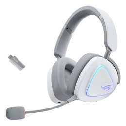 ASUS ROG Delta II Auriculares Inalámbrico y alámbrico Diadema Juego USB Tipo C Bluetooth Blanco