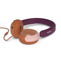 Philips 2000 series TAK2000MP 00 auricular y casco Auriculares Alámbrico Diadema Llamadas Música USB Tipo C Naranja, Púrpura,
