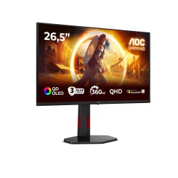 AOC G4 Q27G4SDR Monitor PC 67,3 cm (26.5") 2560 x 1440 Pixel Quad HD QD-OLED Nero, Rosso