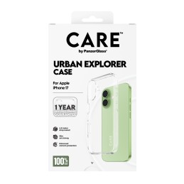 PanzerGlass CARE™ by ® Urban Explorer Case Transparent iPhone 17 funda para teléfono móvil Transparente