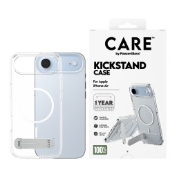 PanzerGlass CARE™ by ® Case Transparent w. Kickstand & MagSafe iPhone Air custodia per cellulare Cover Trasparente