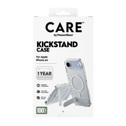 PanzerGlass CARE™ by ® Case Transparent w. Kickstand & MagSafe iPhone Air funda para teléfono móvil Transparente