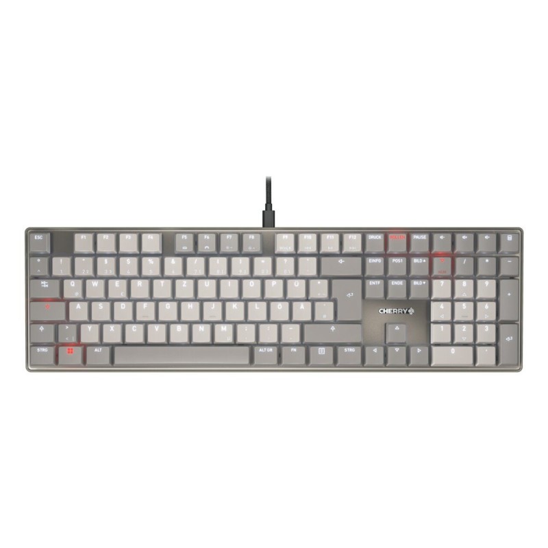 CHERRY KC 500 MX LP clavier maison bureau USB QWERTZ Allemand Gris