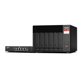 QNAP TS-673A-SW5T NAS storage server Tower Ryzen Embedded V1500B 8 GB DDR4 0 TB QNAP QTS Black