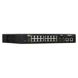 QNAP QSW-M2116P-2T2S network switch Managed L2 2.5G Ethernet Power over Ethernet (PoE) Black