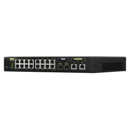 QNAP QSW-M2116P-2T2S network switch Managed L2 2.5G Ethernet Power over Ethernet (PoE) Black