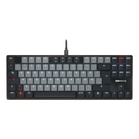 CHERRY KC 500 MX LP TKL teclado Hogar   Oficina USB QWERTZ Alemán Negro, Gris