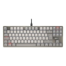 CHERRY KC 500 MX LP TKL Tastatur Heimbüro USB QWERTZ Deutsch Grau