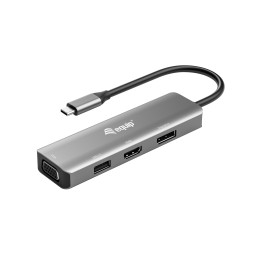 Equip Adaptador USB-C a HDMI DisplayPort VGA USB