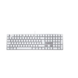 CHERRY KC 200 MX keyboard Universal USB QWERTZ German Silver, White
