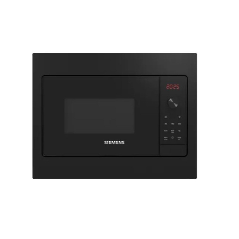 Siemens iQ300 BF523LMB3 forno a microonde Nero, Acciaio inox Solo microonde Da incasso 20 L 800 W
