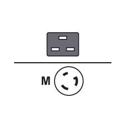 Fujitsu Power cord Nero