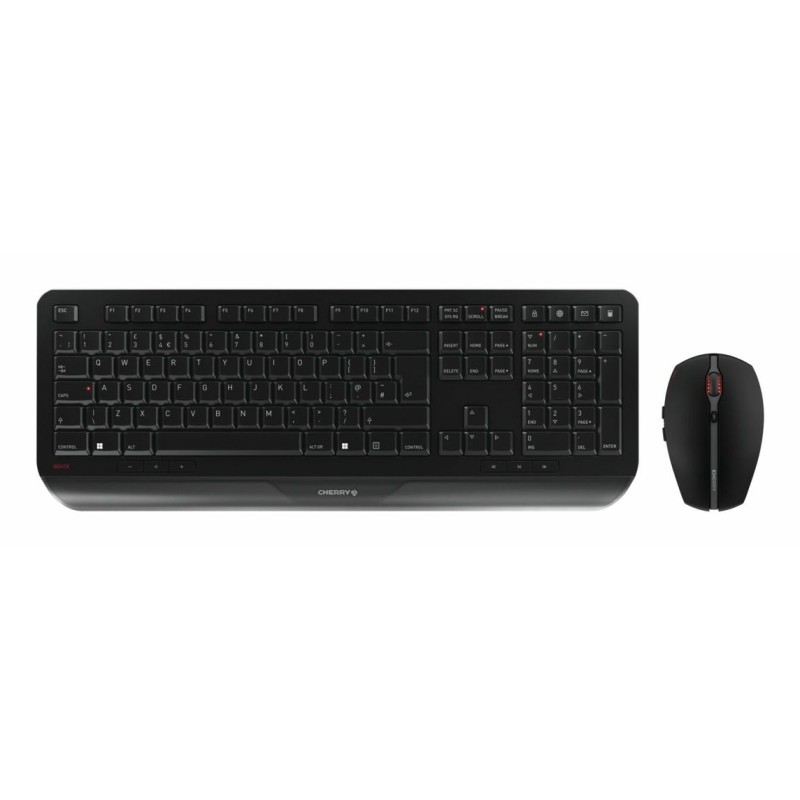 CHERRY GENTIX DESKTOP keyboard Mouse included Home Office RF Wireless QWERTY UK English Black