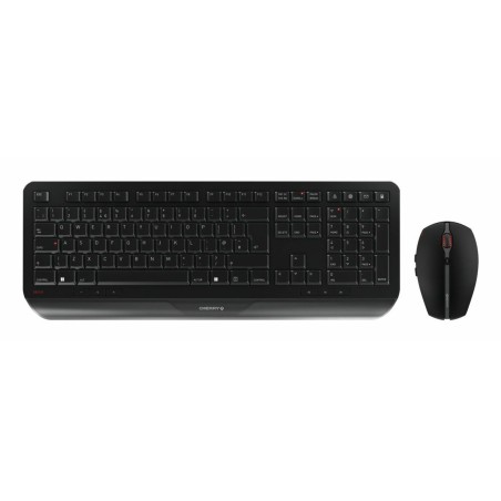 CHERRY GENTIX DESKTOP keyboard Mouse included Home Office RF Wireless QWERTY UK English Black