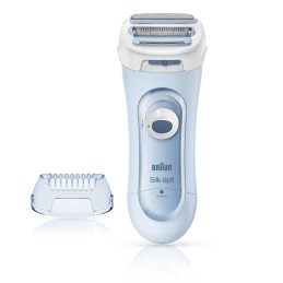 Braun Silk-épil LS5-160 Blu - Depilatore Donna Elettrico Senza Fili, Rifinitore E Sistema Esfoliante Wet&Dry 3 In 1 Con 2