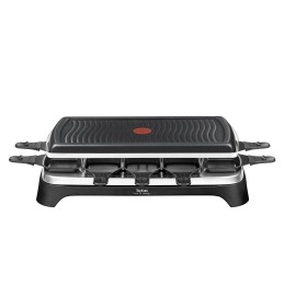 Tefal RE4588 parrilla de interior 10 personas(s) 1350 W Negro, Acero inoxidable