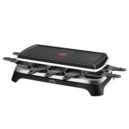 Tefal RE4588 raclette 10 personne(s) 1350 W Noir, Acier inoxydable