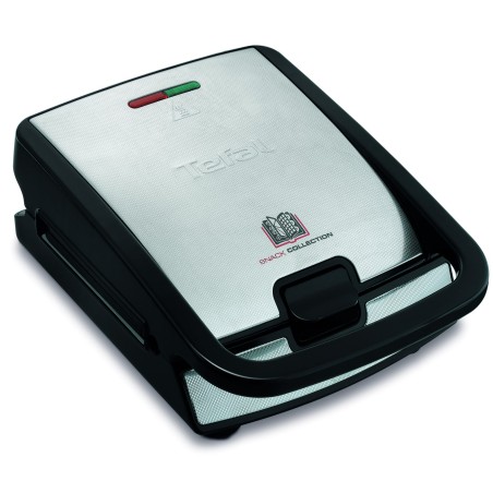 Tefal Snack Collection SW852D sandwichera 700 W Negro, Acero inoxidable