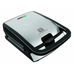Tefal Snack Collection SW852D sandwichera 700 W Negro, Acero inoxidable