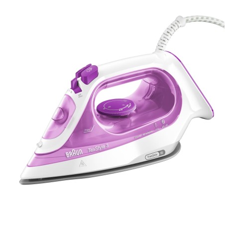 Braun TexStyle 3 SI3030PU Fer à vapeur Semelle en céramique 2300 W Rose