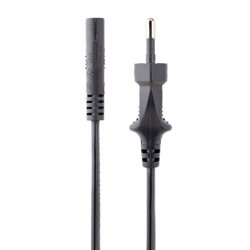 StarTech.com Cable de 2m de Alimentación para Ordenador Portátil o Impresora , UE a C7, 2,5A 250V, 18AWG, Cable de Repuesto