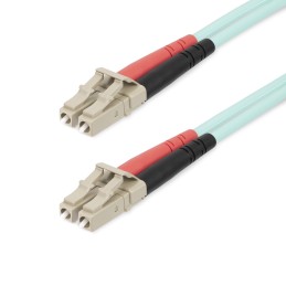 StarTech.com 20m OM4 LWL Patchkabel LC auf LC, LC UPC OM4 Multimode Glasfaserkabel, 50 125µm LOMMF VCSEL Zipcord LWL Kabel,