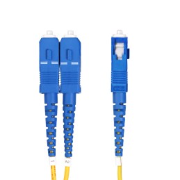StarTech.com Cable de Fibra Óptica LC a SC (UPC) OS2 Monomodo 9 125µm 100G LSZH Dúplex de 25m - Low Insertion Loss - Resistente