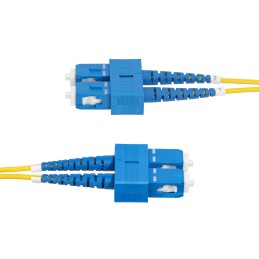 StarTech.com Cable de Fibra Óptica Dúplex SC a SC (UPC) OS2 Monomodo de 30m - 9 125µm - 40G 100G - Resistente a Dobleces - Low