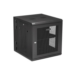 StarTech.com Armoire Réseau Murale à 4 Montants 12U avec Étagère 1U, Armoire Serveur Murale 19" à Charnières pour Équipement