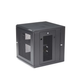 StarTech.com Armoire Réseau Murale à 4 Montants 12U avec Étagère 1U, Armoire Serveur Murale 19" à Charnières pour Équipement