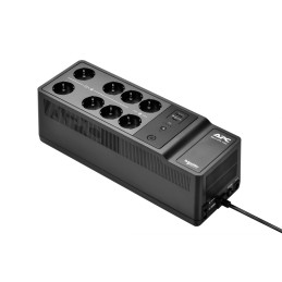 APC Back-UPS, 1050VA 600W Floor Wall Mount, 230V, 8x UNEL outlets, USB Type A+C Port, User Replaceable Battery - Professionnels