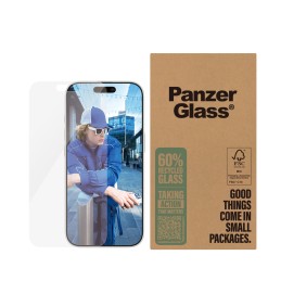 PanzerGlass ® Screen Protector iPhone 16 Pro | Classic Fit | BULK Pellicola proteggischermo trasparente Apple 50 pz