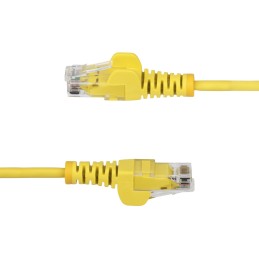 StarTech.com Cavo Ethernet CAT6 Giallo da 3m Patch UTP con Plug RJ45 Antigroviglio e Rilievi di Trazione, Cavo Lan Slim in Rame
