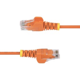 StarTech.com Câble Ethernet CAT6 Orange Fin de 5m, Sans Accroc, 100W PoE, UTP, LSZH, Fil de Cuivre Pur 28AWG, Cordon Patch