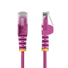 StarTech.com Cavo Ethernet CAT6 Rosa da 1,5m Patch UTP con Plug RJ45 Antigroviglio e Rilievi di Trazione, Cavo Lan Slim in Rame