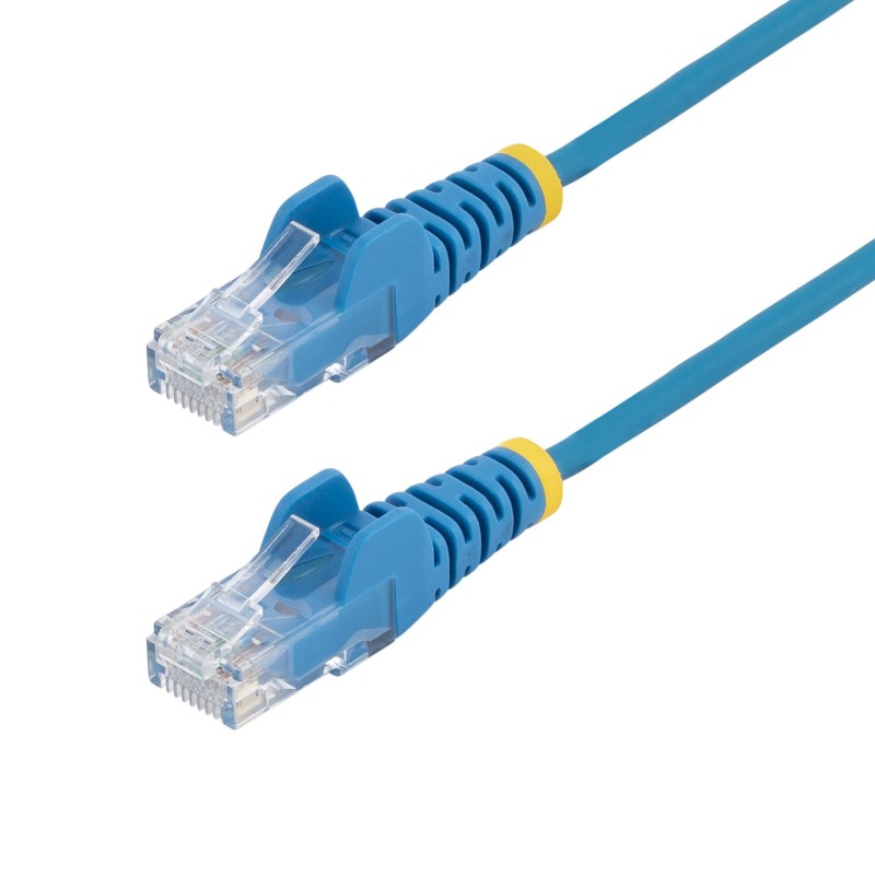 StarTech.com Cable de Red Ethernet CAT6 Delgado sin Enganches Azul de 7m - Cable RJ45 Snagless Slim 28AWG - Alambre de Cobre