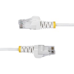 StarTech.com Cable de Red Ethernet CAT6 Delgado sin Enganches Blanco de 1,5m - Cable RJ45 Snagless Slim de 28AWG - Alambre de