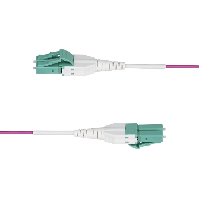 Cavo Fibra Ottica Multimodale OM4 LC/LC 30m – Viola Erica, 50/125, 40/100G, Classificazione OFNR Riser - 4