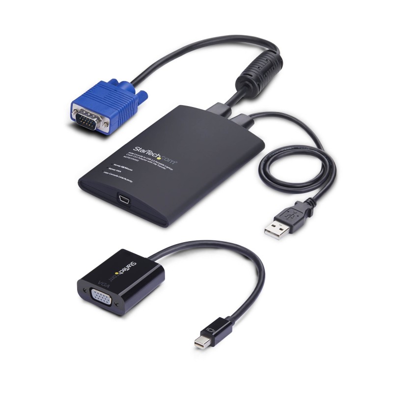StarTech.com Adaptador Crash Cart USB a VGA  Mini DisplayPort para Portátil - Consola KVM de Portátil - Transferencia de
